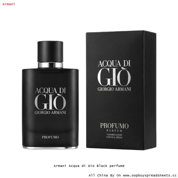 Armani Acqua di Gio Black perfume