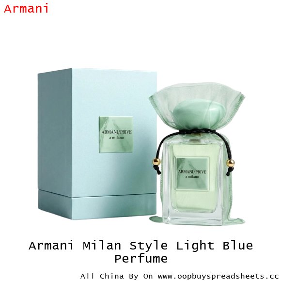 Armani Milan Style Light Blue Perfume