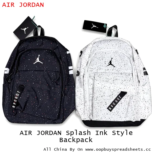 AIR JORDAN Splash Ink Style Backpack