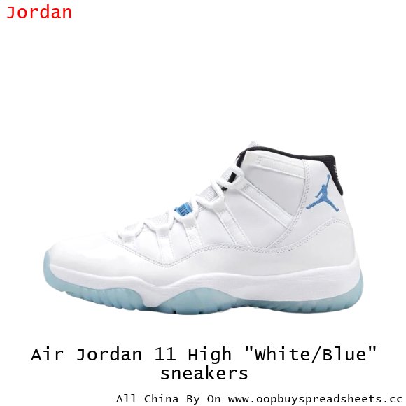 Air Jordan 11 High "White/Blue" sneakers