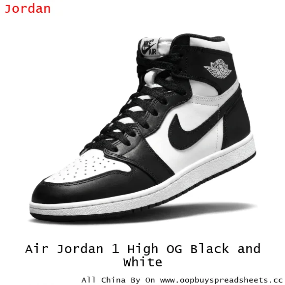 Air Jordan 1 High OG Black and White