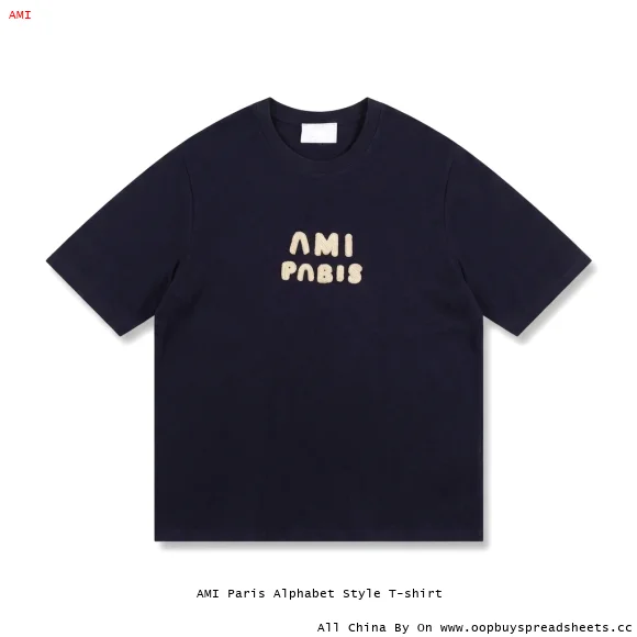 AMI Paris Alphabet Style T-shirt