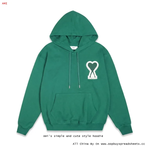 Ami's simple and cute style hoodie