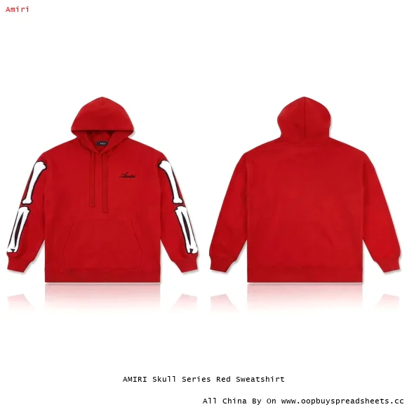 AMIRI Skull Series Red Sweatshirt