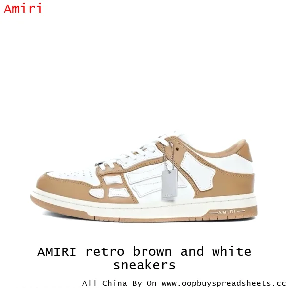 AMIRI retro brown and white sneakers