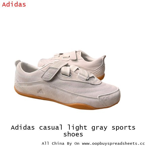 Adidas casual light gray sports shoes