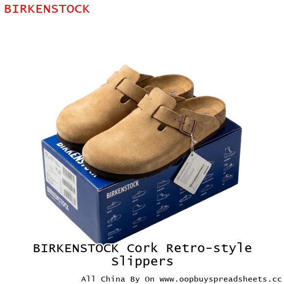 BIRKENSTOCK Cork Retro-style Slippers