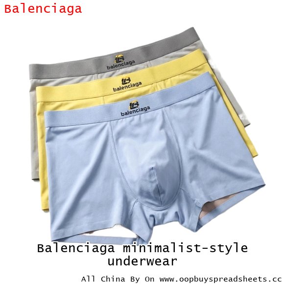 Balenciaga minimalist-style underwear