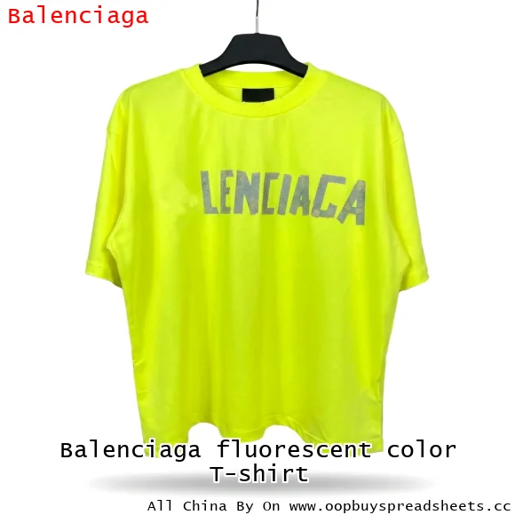 Balenciaga fluorescent color T-shirt