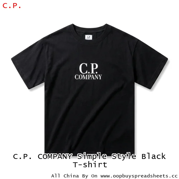 C.P. COMPANY Simple Style Black T-shirt