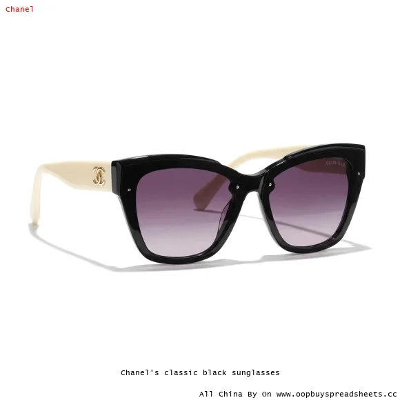 Chanel's classic black sunglasses