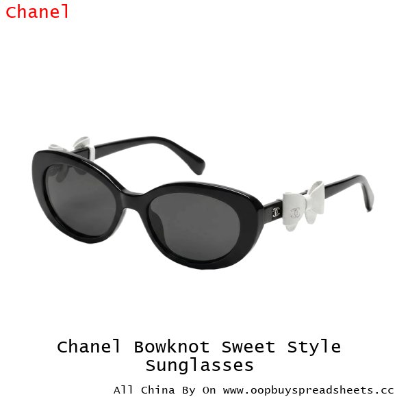 Chanel Bowknot Sweet Style Sunglasses