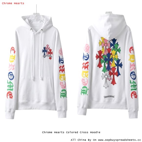 Chrome Hearts Colored Cross Hoodie