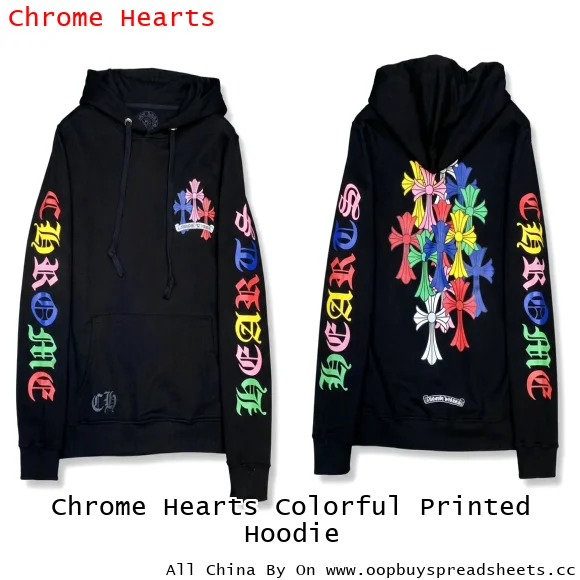 Chrome Hearts Colorful Printed Hoodie