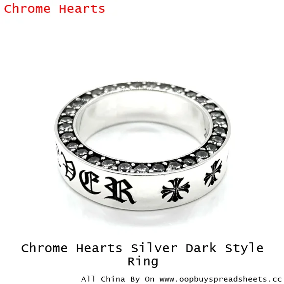 Chrome Hearts Silver Dark Style Ring