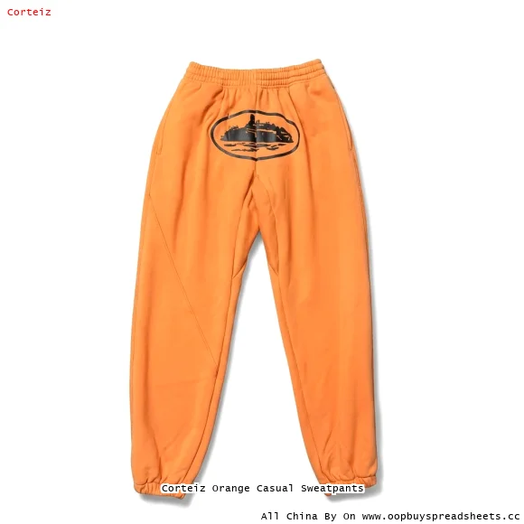 Corteiz Orange Casual Sweatpants