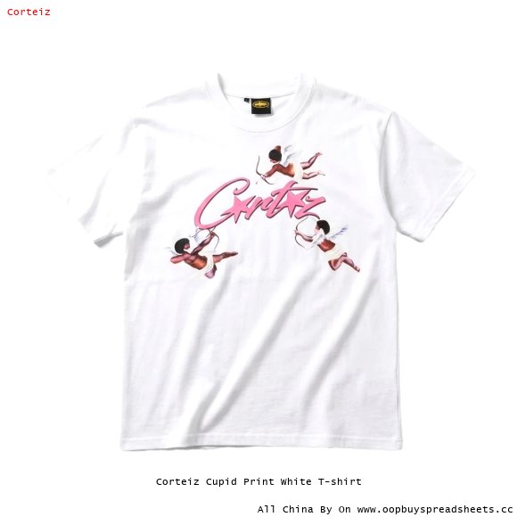 Corteiz Cupid Print White T-shirt