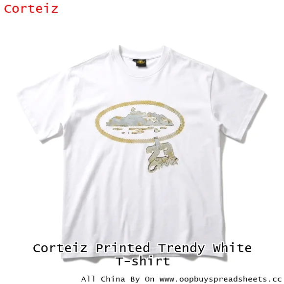 Corteiz Printed Trendy White T-shirt