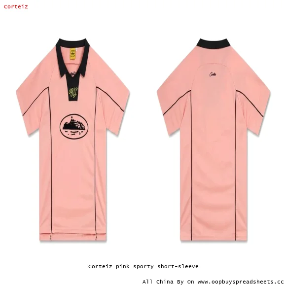Corteiz pink sporty short-sleeve