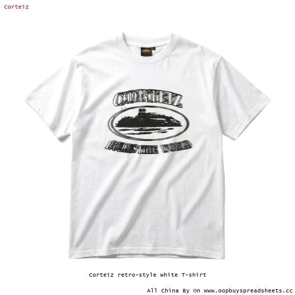 Corteiz retro-style white T-shirt