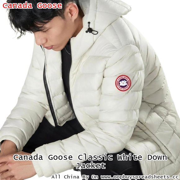 Canada Goose Classic White Down Jacket