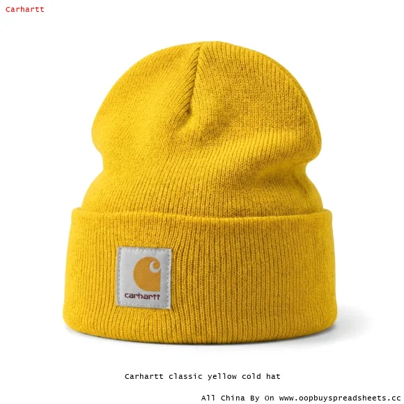 Carhartt classic yellow cold hat