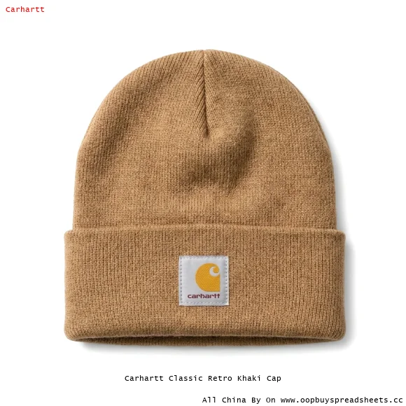 Carhartt Classic Retro Khaki Cap