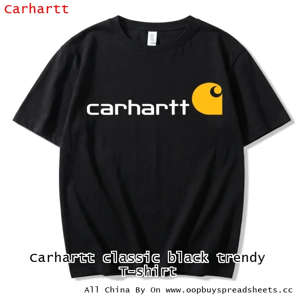 Carhartt classic black trendy T-shirt