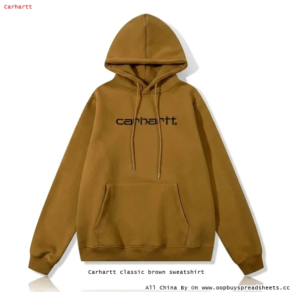 Carhartt classic brown sweatshirt