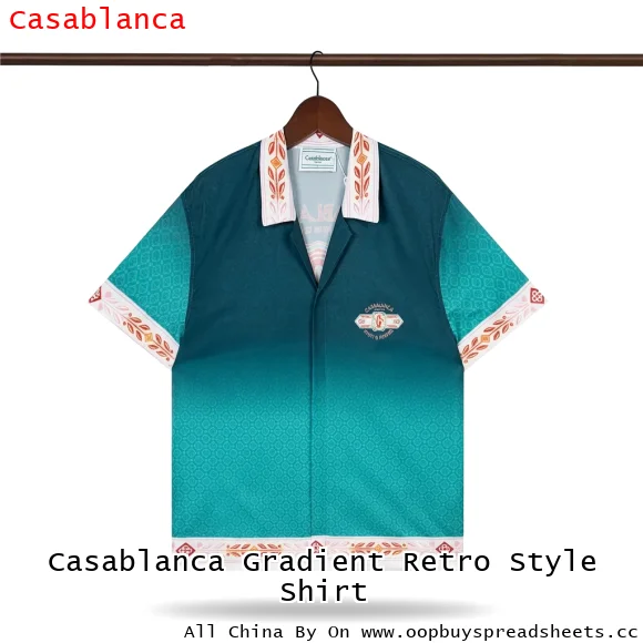 Casablanca Gradient Retro Style Shirt