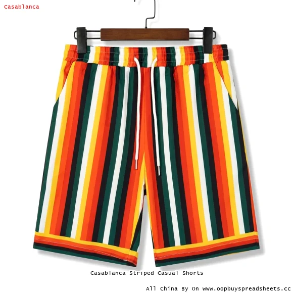 Casablanca Striped Casual Shorts