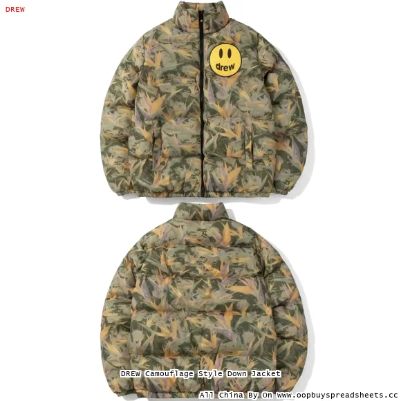 DREW Camouflage Style Down Jacket