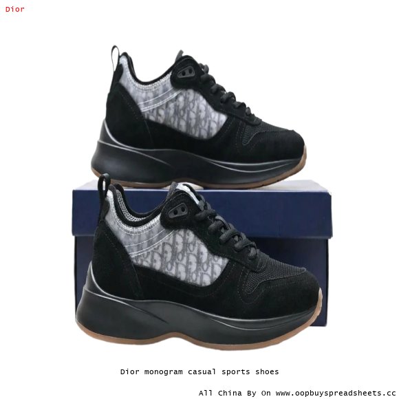 Dior monogram casual sports shoes