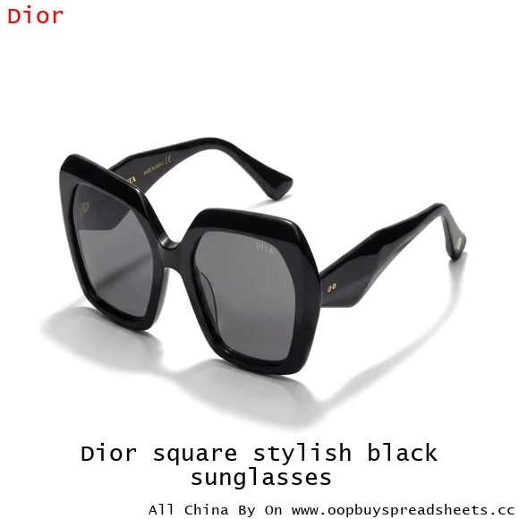 Dior square stylish black sunglasses