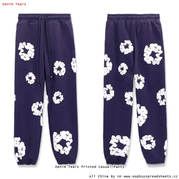 Denim Tears Printed Casual Pants