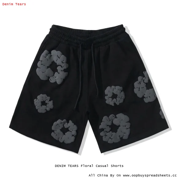 DENIM TEARS Floral Casual Shorts