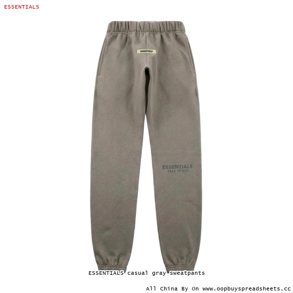 ESSENTIALS casual gray sweatpants