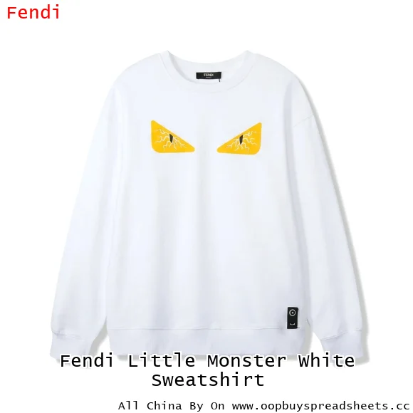 Fendi Little Monster White Sweatshirt