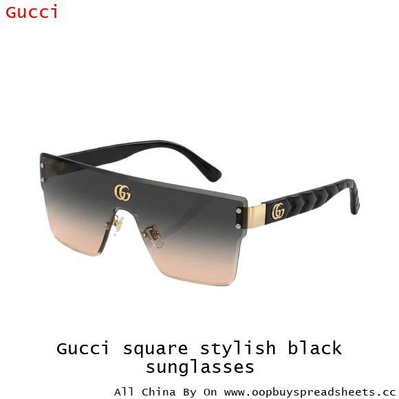 Gucci square stylish black sunglasses