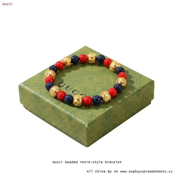 Gucci beaded retro-style bracelet
