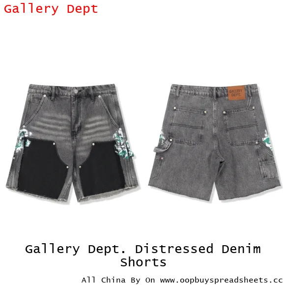 Gallery Dept. Distressed Denim Shorts