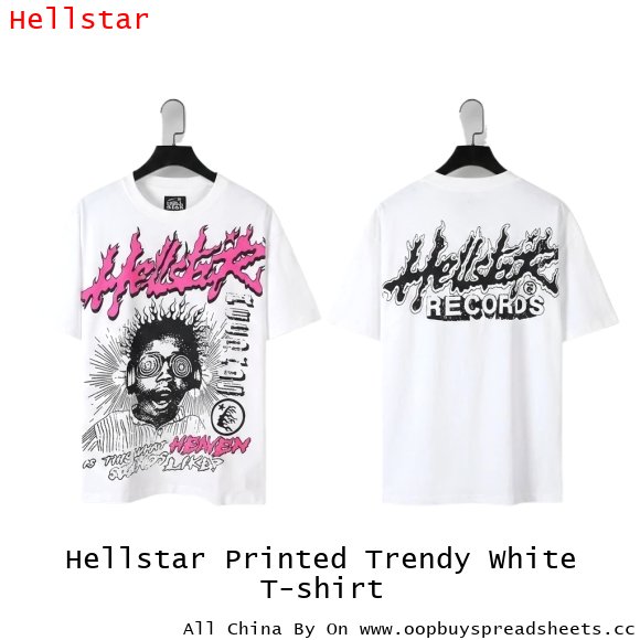 Hellstar Printed Trendy White T-shirt
