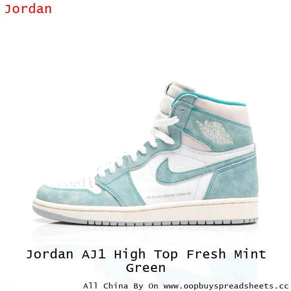Jordan AJ1 High Top Fresh Mint Green