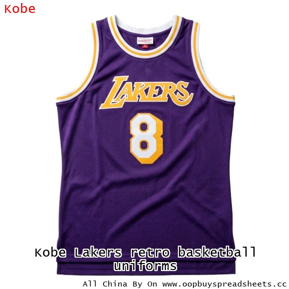 Kobe Lakers retro basketball uniforms