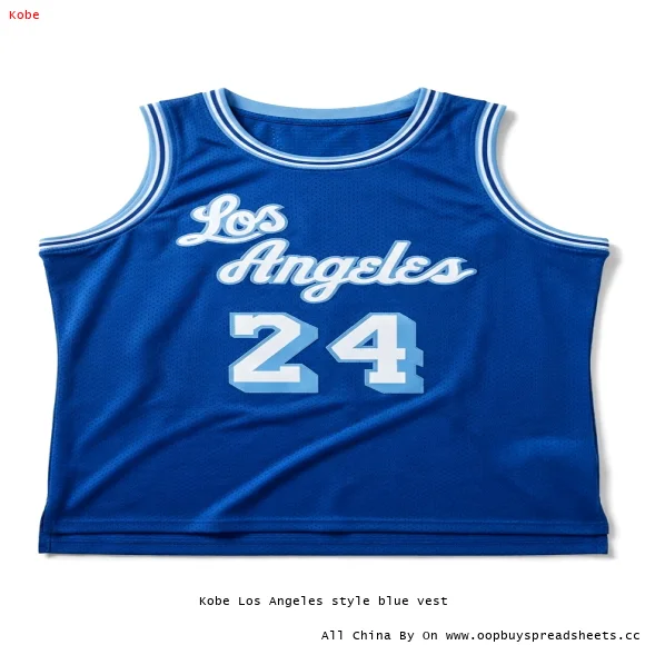 Kobe Los Angeles style blue vest