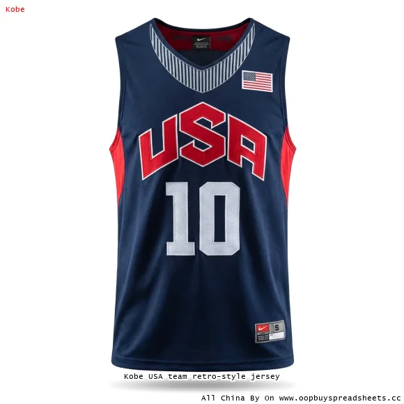 Kobe USA team retro-style jersey