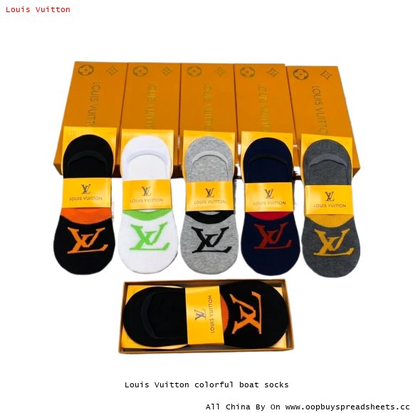 Louis Vuitton colorful boat socks
