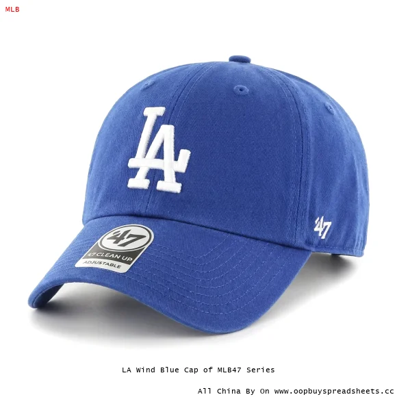 LA Wind Blue Cap of MLB47 Series