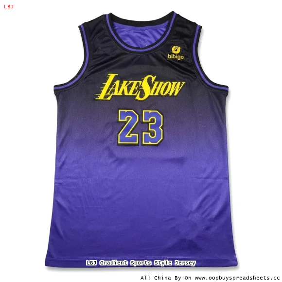 LBJ Gradient Sports Style Jersey