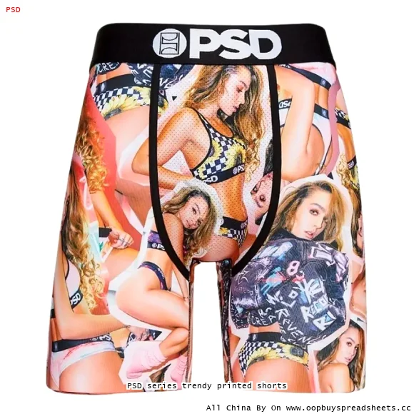 PSD series trendy printed shorts
